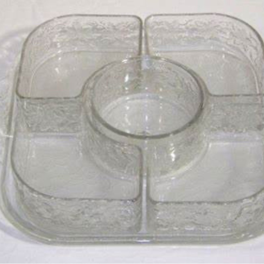 Princess House Fantasia 6 piece Chip & Dip Set - Picture 6 of 8